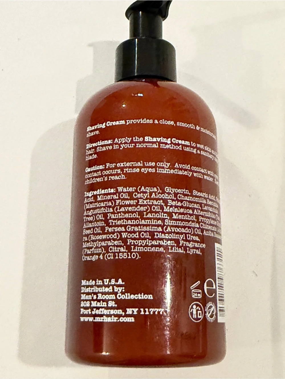 Mens Room Collection shaving cream